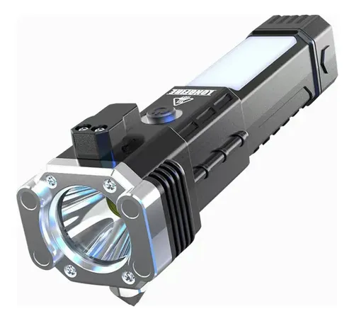 Linterna 4 En 1 Tactica Martillo Usbc